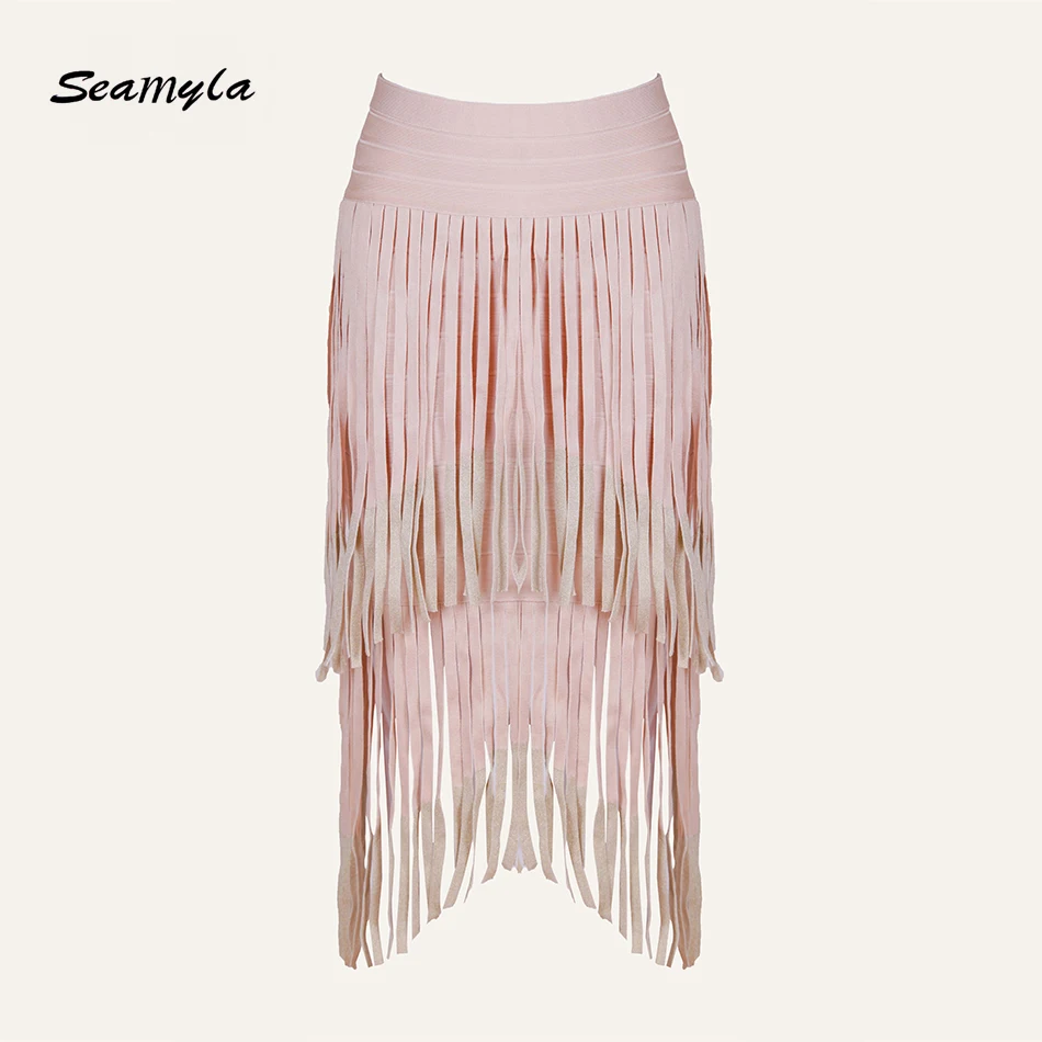 Seamyla New Fashion Bandage Skirts Women Knee Length Tassel Celebrity Party Pencil Skirt Empire Apricot White Club Skirts Rayon
Seamyla New Fashion Bandage Skirts Women Knee Length Tassel Celebrity Party Pencil Skirt Empire Apricot White Club Skirts Rayon