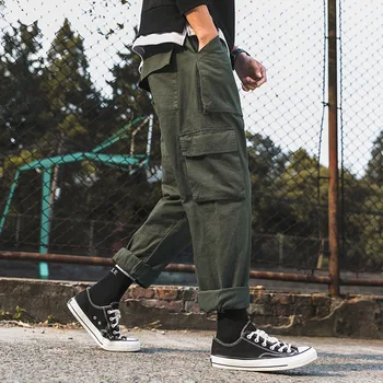 Spring Autumn Hip Hop Cargo Pants Military Style Casual Many Pockets Trousers Men Streetwear Korean Pants Men Pantalon Cargo
Spring Autumn Hip Hop Cargo Pants Military Style Casual Many Pockets Trousers Men Streetwear Korean Pants Men Pantalon Cargo