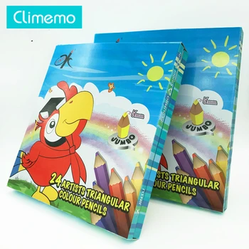 Climemo Student prize stationery 10mm diameter large triangle 24 color pencil environmental leaddrawing pencil set
Climemo Student prize stationery 10mm diameter large triangle 24 color pencil environmental leaddrawing pencil set