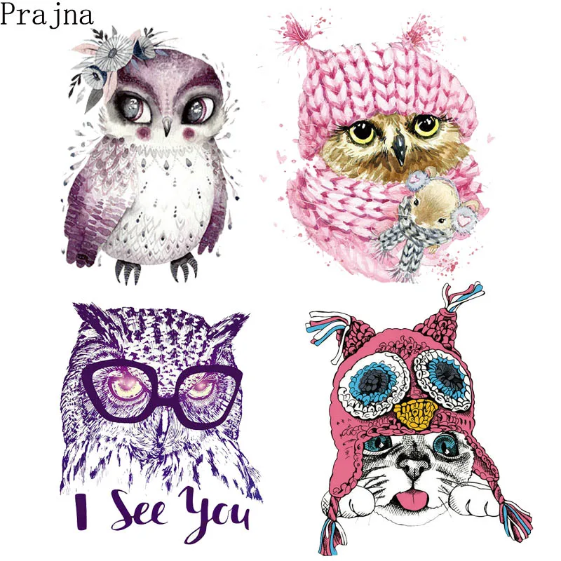 Prajna Bird Owl Heat Transfer Sticker Vinyl Iron On Transfer Printed On Clothing Patches Kids Thermal Transfer Cartoon Appliques
Prajna Bird Owl Heat Transfer Sticker Vinyl Iron On Transfer Printed On Clothing Patches Kids Thermal Transfer Cartoon Appliques