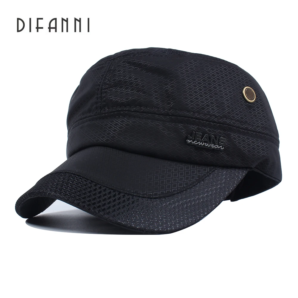 Difanni new high-grade cap with Mesh visor flat cap solid color baseball caps snapback cap For old men outdoor breathable
Difanni new high-grade cap with Mesh visor flat cap solid color baseball caps snapback cap For old men outdoor breathable