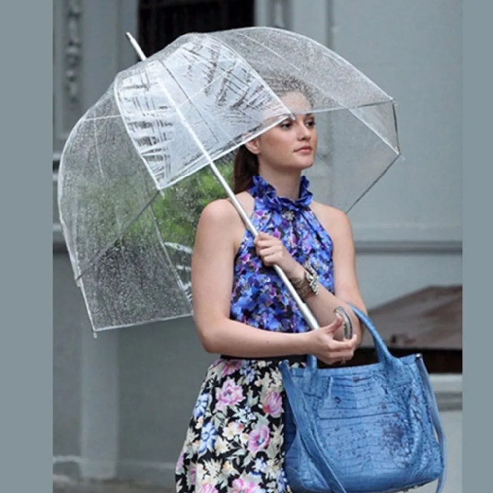 Durable Transparent Long Handle Women Umbrella Semi-automatic Portable Size Girls Sunny Rainy Polyester Umbrella Rain Gear
Durable Transparent Long Handle Women Umbrella Semi-automatic Portable Size Girls Sunny Rainy Polyester Umbrella Rain Gear