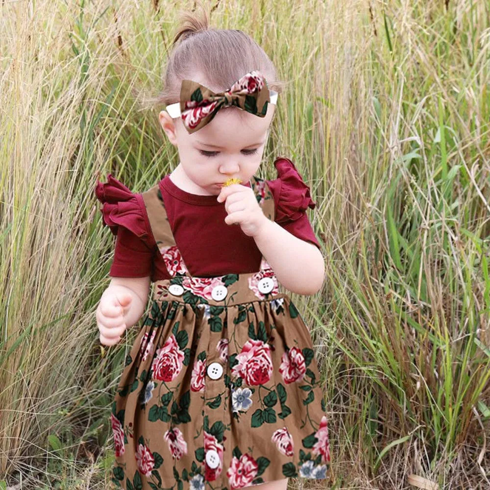 3Pcs Baby Toddler Girls Kids Overalls Skirt +Headband+Romper Clothes Outfits kids clothing children clothes summer 2019
3Pcs Baby Toddler Girls Kids Overalls Skirt +Headband+Romper Clothes Outfits kids clothing children clothes summer 2019