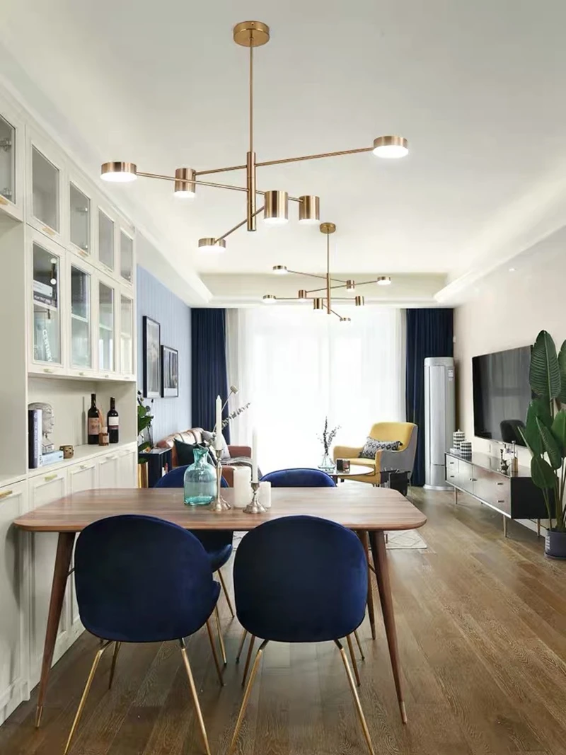 LukLoy Modern Chandelier Suspension Lighting Fixture Living Room Ceiling Hang Lamps Hanglamp Kitchen Branch Pendant Lamps Lights (4)