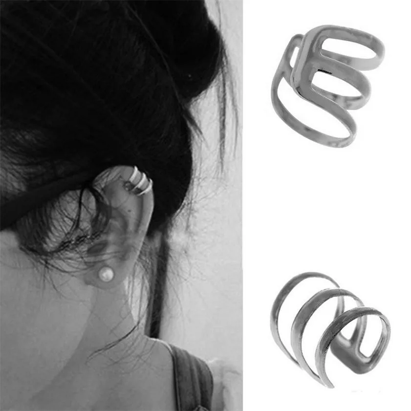 New Fashion Vintage Punk Rock Ear Clip Cuff Wrap Earrings No piercing-Clip Hollow U Pattern Fashion Jewelry Free Shipping L58
New Fashion Vintage Punk Rock Ear Clip Cuff Wrap Earrings No piercing-Clip Hollow U Pattern Fashion Jewelry Free Shipping L58