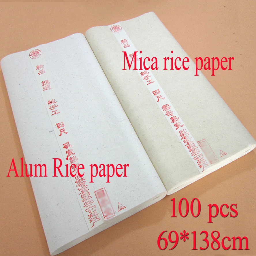 100 шт. белая Китайская традиционная слюда/алюминиевая бумага для рисования и