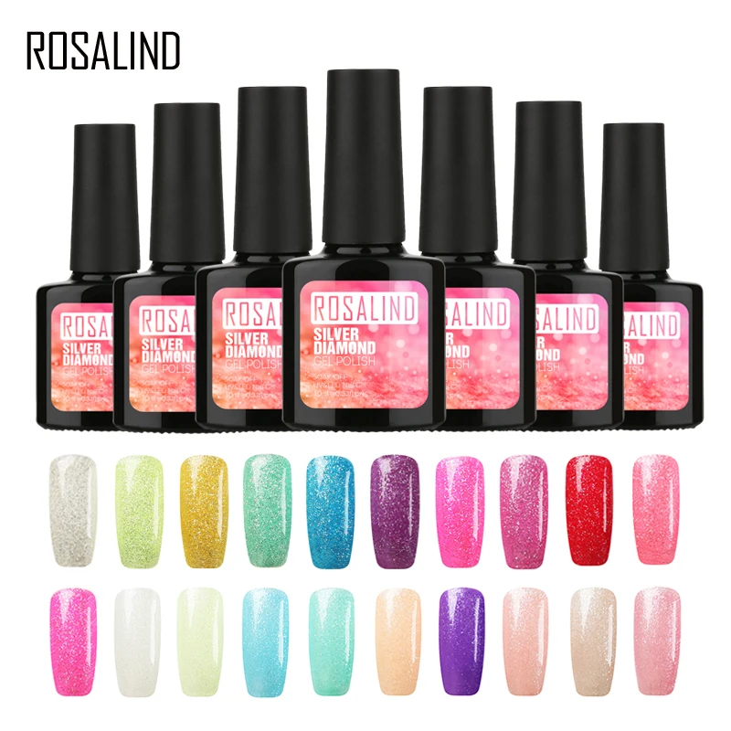 ROSALIND Gel 1S 10ml Silver Diamond Nail Gel Polish UV LED Glitter Color Nail Art Lacquer Top Base Coat Needed Polish Varnish
ROSALIND Gel 1S 10ml Silver Diamond Nail Gel Polish UV LED Glitter Color Nail Art Lacquer Top Base Coat Needed Polish Varnish