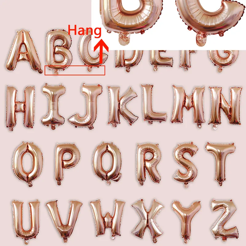 High Quality 16 32 40 Inch A-Z Letter Balloon Hang Wedding Birthday Party Decorations Kid Adult Rose Gold Silver Big Foil Ballon
High Quality 16 32 40 Inch A-Z Letter Balloon Hang Wedding Birthday Party Decorations Kid Adult Rose Gold Silver Big Foil Ballon