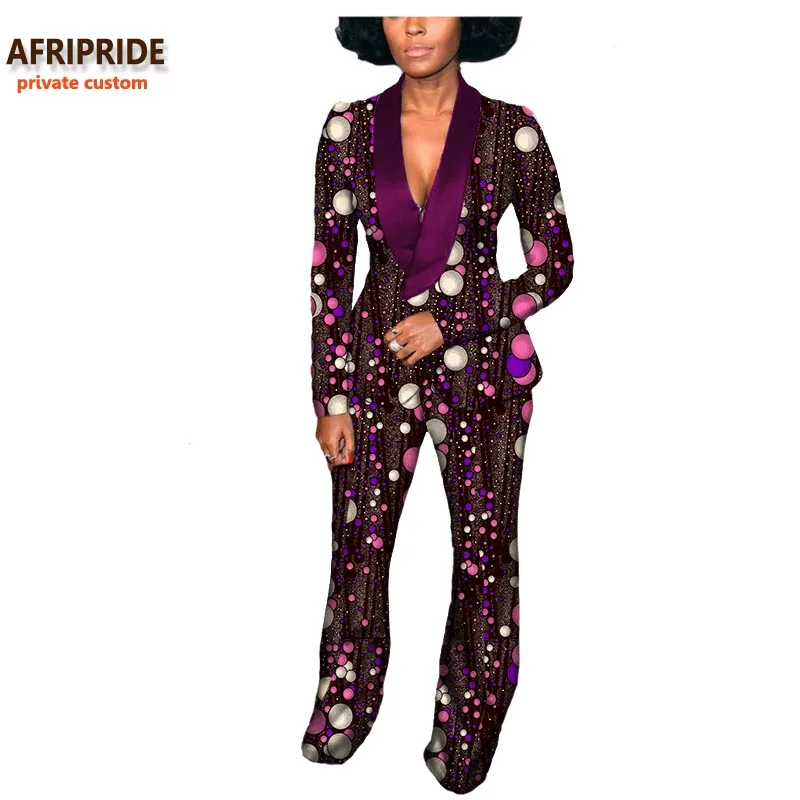 2019 Autumn african women suit AFRIPRIDE private custom full sleeve V-neck top+long pant 100% pure wax cotton plus size A722637
2019 Autumn african women suit AFRIPRIDE private custom full sleeve V-neck top+long pant 100% pure wax cotton plus size A722637