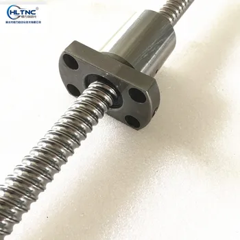 New Ball Screw C7 SFI1610 L200/250/300/350/400/500mm Single Ballnut and end machining for BKBF12 For CNC