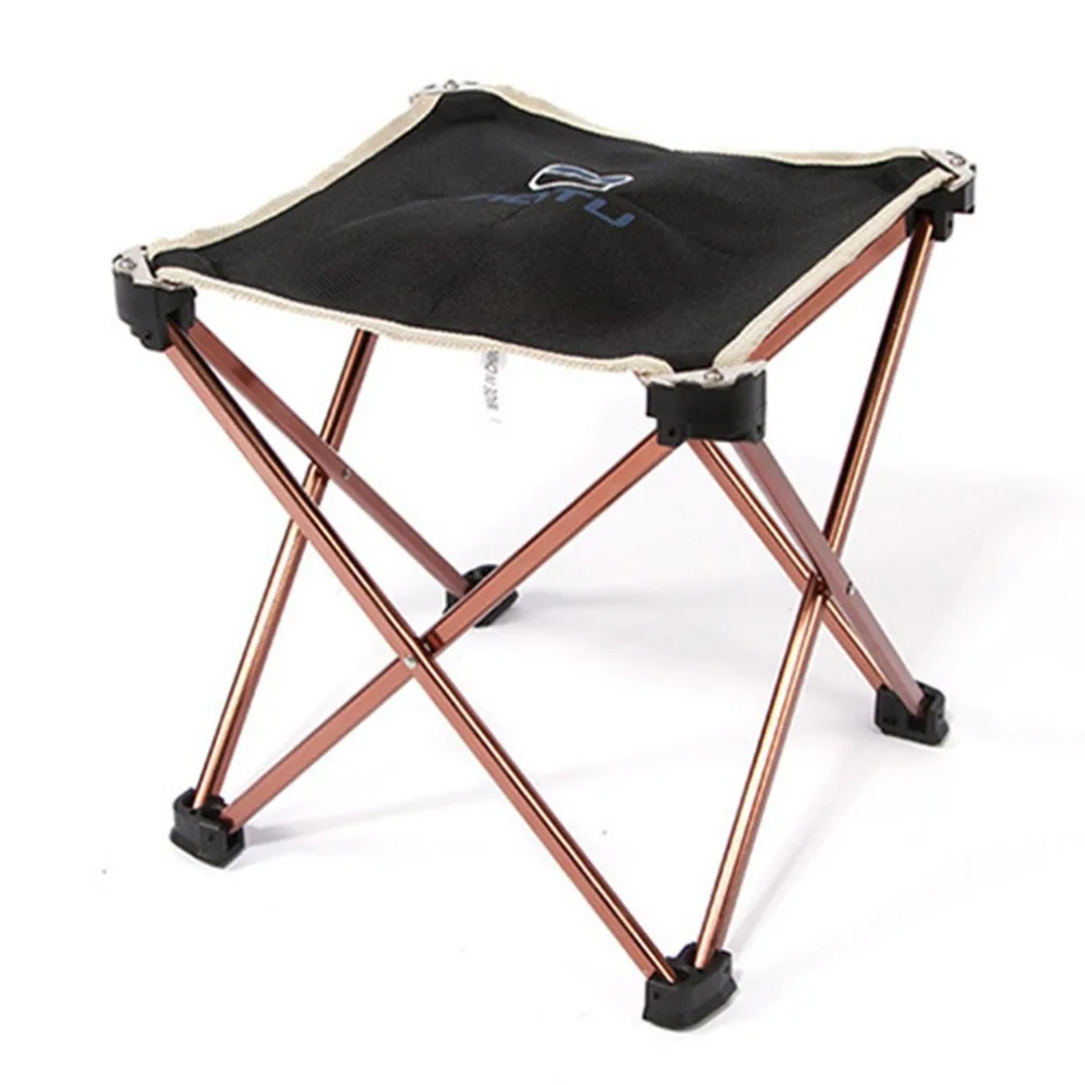 

Ultralight 7075 Aluminum Alloy Square Stool Foldable Outdoor Chair Seat Picnic BBQ Garden Chair Stool for Camping Fishing