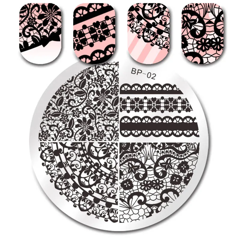 BORN PRETTY Chic Lace Pattern Nail Art Stamping Templates Flower Floral Image Printing Nail Stamping Plates Manicure Art Stencil
BORN PRETTY Chic Lace Pattern Nail Art Stamping Templates Flower Floral Image Printing Nail Stamping Plates Manicure Art Stencil