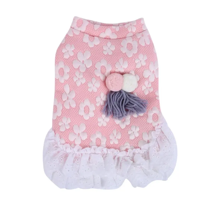 Floral Printing Dog Dress Fashion New Spring and Autumn Pink Blue Skirt Love Pet Dog Small Size Lace Dog Dresses
Floral Printing Dog Dress Fashion New Spring and Autumn Pink Blue Skirt Love Pet Dog Small Size Lace Dog Dresses