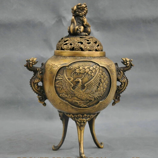 $ $ 10" China Bronze Foo Dog Play Ball Dragon Ears Phoenix Incense Burner Censer Statue Statue
$ $ 10" China Bronze Foo Dog Play Ball Dragon Ears Phoenix Incense Burner Censer Statue Statue