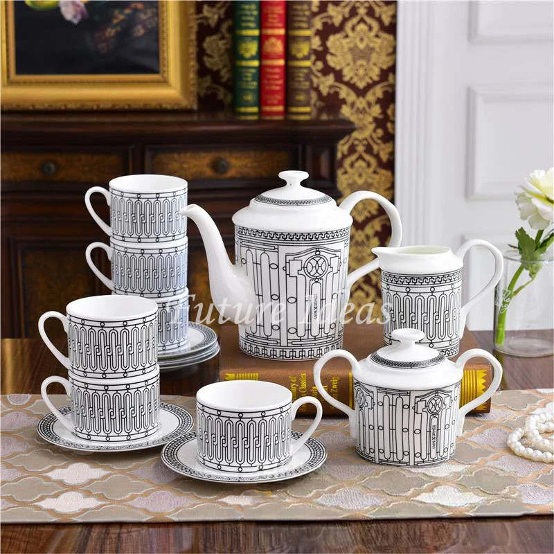Whole Set Bone Porcelain Coffee Cups Vintage Ceramic Cups On-glazed Tea Cups And Saucers Sets Luxury Gifts "H" Mark
Whole Set Bone Porcelain Coffee Cups Vintage Ceramic Cups On-glazed Tea Cups And Saucers Sets Luxury Gifts "H" Mark