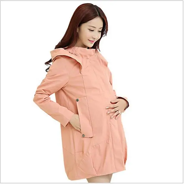 Image S 4XL 2015 Autumn Winter Maternity Coats Clothing Windbreaker Pregnancy For Pregnant Women Trnch Wear Outerwear Gravida Jacket