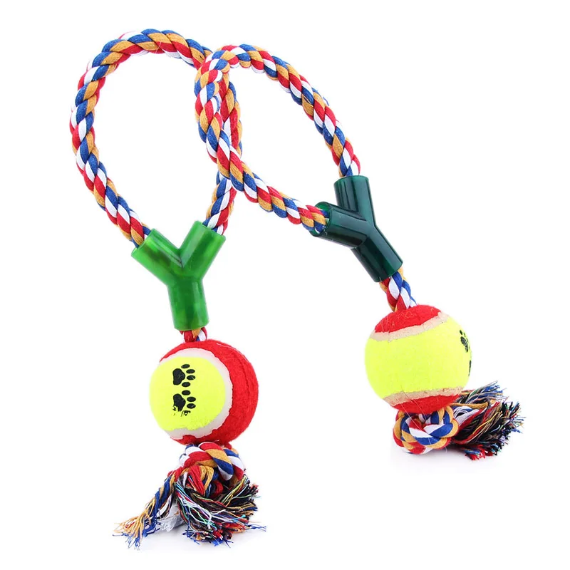 2018 New Dog Toys Cotton Rope Y Word Single Ball Pet Dog Training Toys Durable Small Or Big Dog Tennis Toy Free Shipping
2018 New Dog Toys Cotton Rope Y Word Single Ball Pet Dog Training Toys Durable Small Or Big Dog Tennis Toy Free Shipping