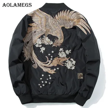 Aolamegs Jackets Men Phoenix Embroidery Jacket Tracksuit Coats Hip Hop Stand Collar Plus Size Casual Male Windbreaker Streetwear
Aolamegs Jackets Men Phoenix Embroidery Jacket Tracksuit Coats Hip Hop Stand Collar Plus Size Casual Male Windbreaker Streetwear