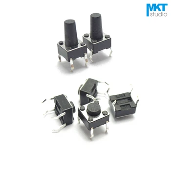 1000Pcs Through Hole 6*6*4.3/4.5/5/5.5/6/6.5/7/7.5/8/8.5/9/9.5/10mm Black Micro Push Button Tactile Tact Momentary Switch
1000Pcs Through Hole 6*6*4.3/4.5/5/5.5/6/6.5/7/7.5/8/8.5/9/9.5/10mm Black Micro Push Button Tactile Tact Momentary Switch