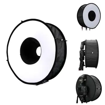 18 Inch Foldable 45CM Ring Speedlite Flash Diffuser Macro Shoot Portable Round Softbox for All Camera Flash
18 Inch Foldable 45CM Ring Speedlite Flash Diffuser Macro Shoot Portable Round Softbox for All Camera Flash