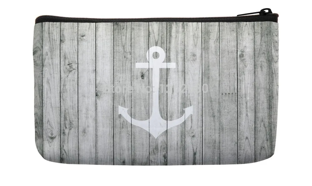 Vintage White Nautical Anchor on Gray Wood Pattern Print Custom Small Cosmetic Bag Wristlet hand bag
Vintage White Nautical Anchor on Gray Wood Pattern Print Custom Small Cosmetic Bag Wristlet hand bag