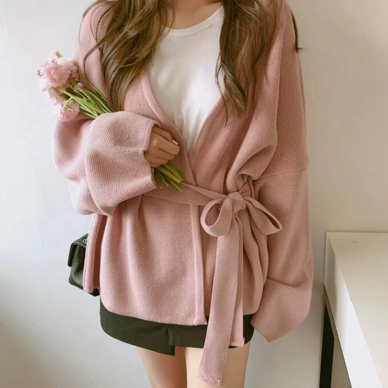 2019 New Fashion Autumn Spring Women Sweater Cardigans Casual Warm Sashes Open Stitch Female Knitted Coat Cardigan Sweaters Lady
2019 New Fashion Autumn Spring Women Sweater Cardigans Casual Warm Sashes Open Stitch Female Knitted Coat Cardigan Sweaters Lady
