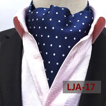 New British Style Men Fashion Ascot Wedding Banquet Collar Handkerchief Striped with White Dots Man Accessory
New British Style Men Fashion Ascot Wedding Banquet Collar Handkerchief Striped with White Dots Man Accessory