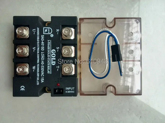 SA34015D Three Phase AC solid state relay Load Voltage 40-530VAC, control vollage 3-32VDC ,free shipping
SA34015D Three Phase AC solid state relay Load Voltage 40-530VAC, control vollage 3-32VDC ,free shipping