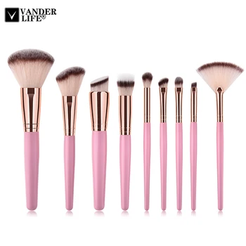 VANDERLIFE Pro 9Pcs Makeup Brushes Set Powder Foundation Eyebrow Cosmetic Brush Blending Kits Brushes Tools pinceaux maquiagem
VANDERLIFE Pro 9Pcs Makeup Brushes Set Powder Foundation Eyebrow Cosmetic Brush Blending Kits Brushes Tools pinceaux maquiagem