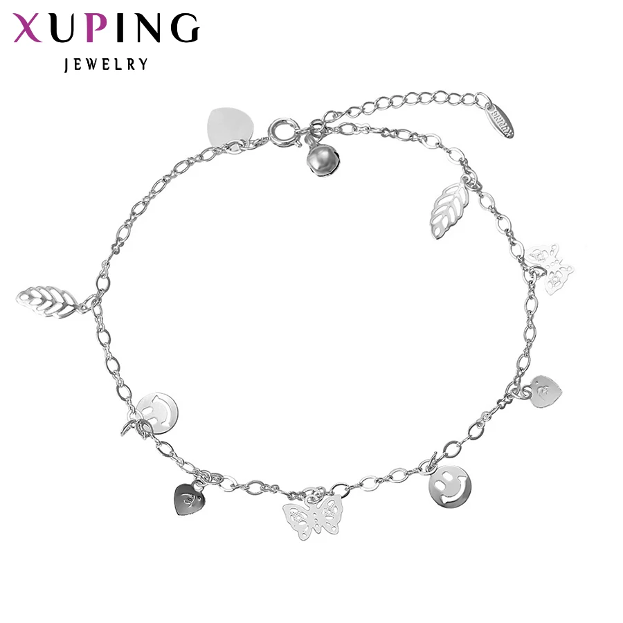 Xuping Fashion Smiling Face Shape Anklet New Arrival Environmental Jewelry Foot Chain Gift for Women S53-74927
Xuping Fashion Smiling Face Shape Anklet New Arrival Environmental Jewelry Foot Chain Gift for Women S53-74927