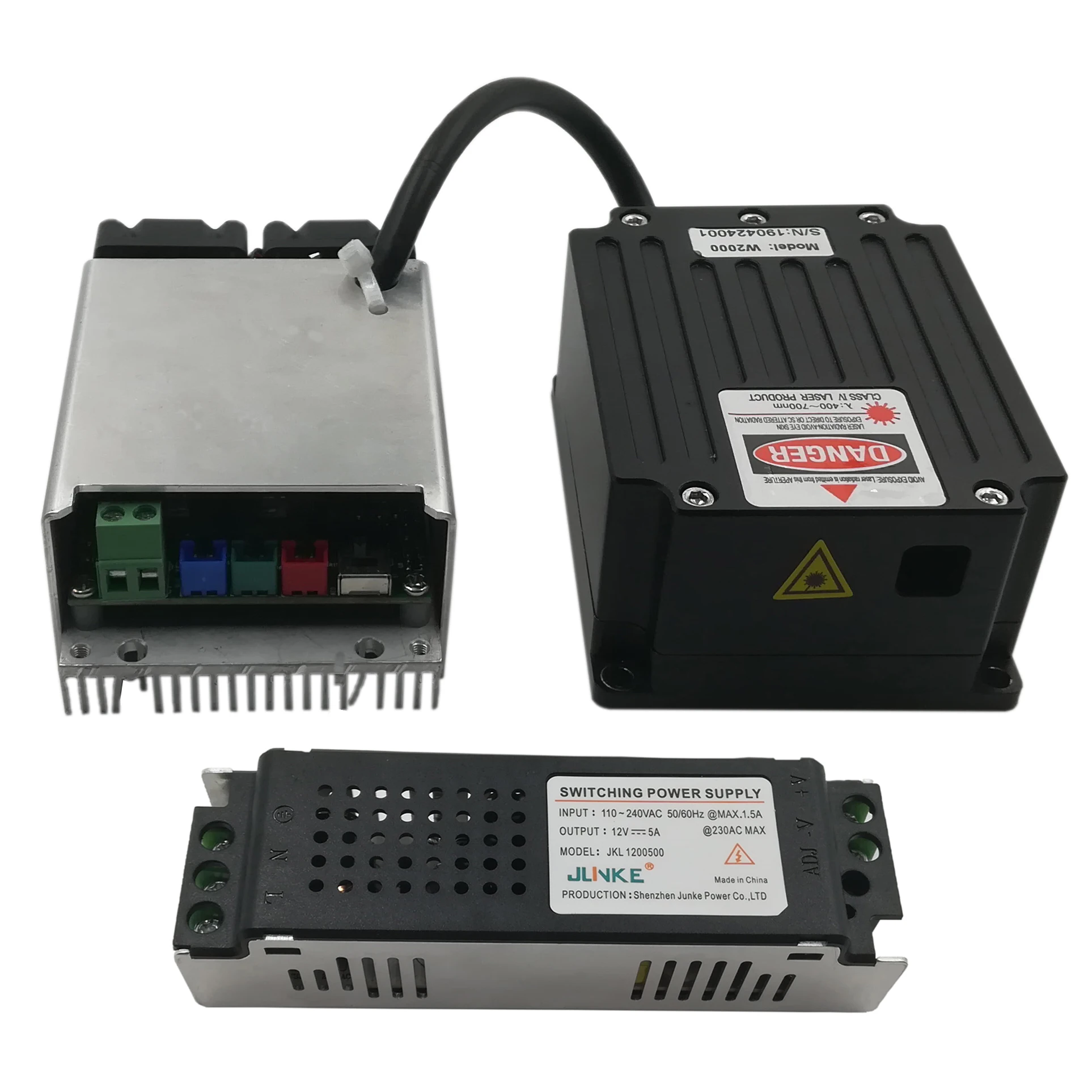 3W 3000mW 12V input 5V TTL and Analog modulation Integrated RGB full color diode laser module for DMX ILDA stage light
3W 3000mW 12V input 5V TTL and Analog modulation Integrated RGB full color diode laser module for DMX ILDA stage light