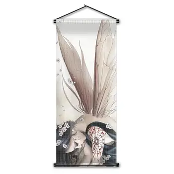 Polyester Fabric Bedroom Decor Butterfly Girl With Wings Hanging Flag Art Painting Anime Poster Wall Scroll Flag Banner 45x110cm
Polyester Fabric Bedroom Decor Butterfly Girl With Wings Hanging Flag Art Painting Anime Poster Wall Scroll Flag Banner 45x110cm
