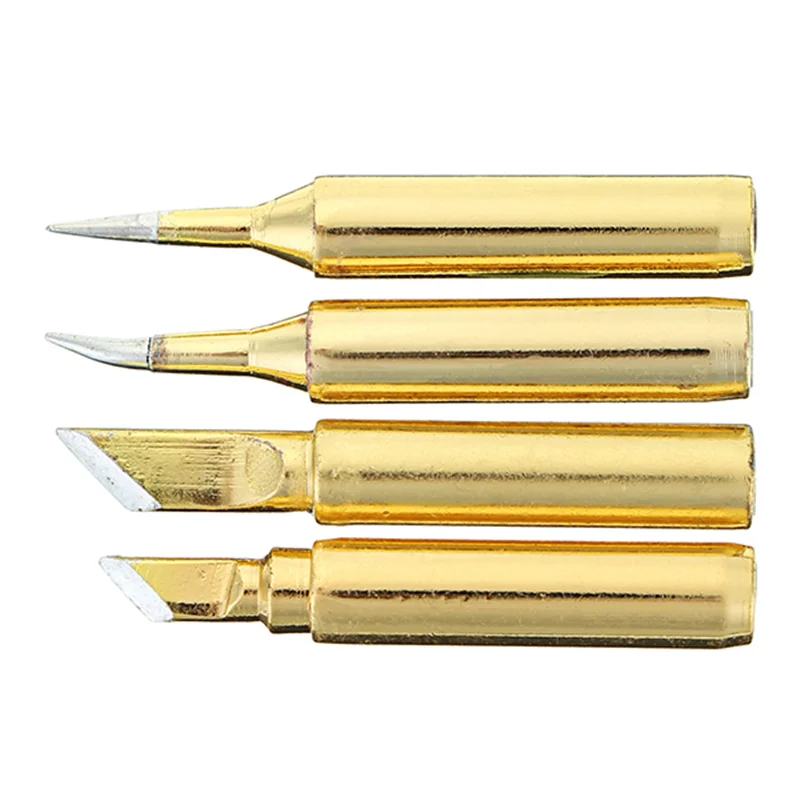 4pcs Golden Lead-free 900M Series Soldering Iron Tips IS I K SK 4 Types Welding Tips
4pcs Golden Lead-free 900M Series Soldering Iron Tips IS I K SK 4 Types Welding Tips