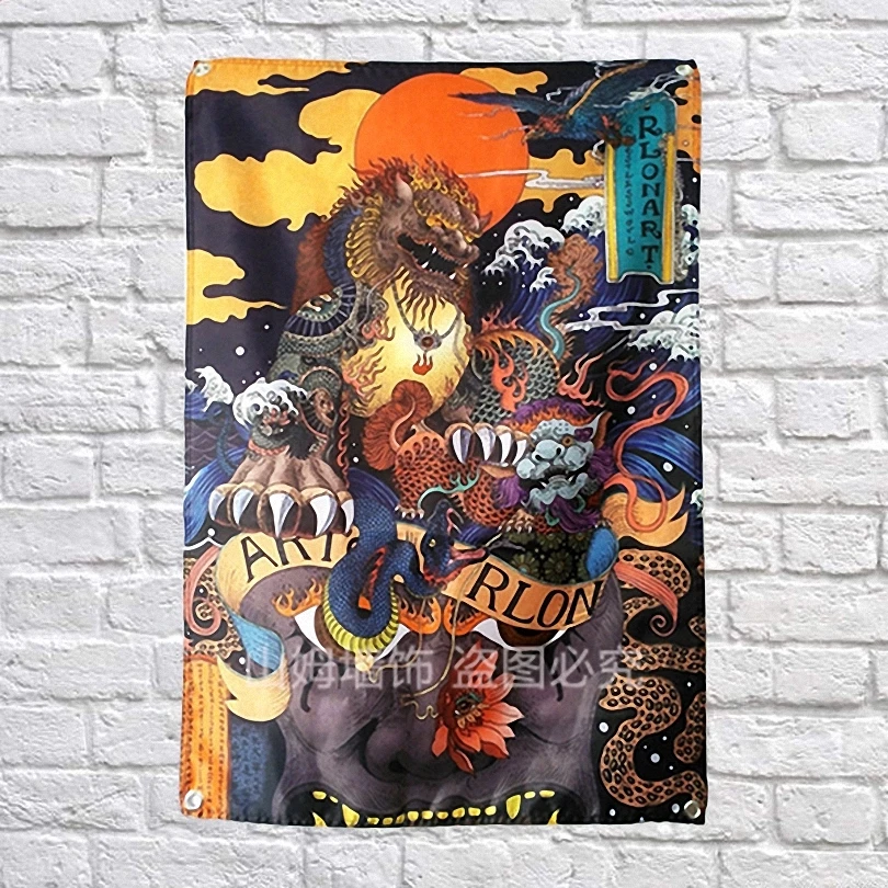 Japan Ukiyo-e RLONART Tattoo Poster Banners Dormitory bedroom classroom Wall Decoration Hanging Art Waterproof Cloth Flags
Japan Ukiyo-e RLONART Tattoo Poster Banners Dormitory bedroom classroom Wall Decoration Hanging Art Waterproof Cloth Flags