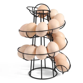 Iron Egg Holder Stand Modern Spiraling Dispenser Design Storage Rack Save Space for Home Kitchen Restaurant 66CY
Iron Egg Holder Stand Modern Spiraling Dispenser Design Storage Rack Save Space for Home Kitchen Restaurant 66CY