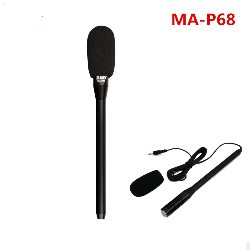 MA-P68 Portable Universal movie directed Smartphone Interview Recording Microphone Directional Mic for iPhone iPad Android Phone
MA-P68 Portable Universal movie directed Smartphone Interview Recording Microphone Directional Mic for iPhone iPad Android Phone