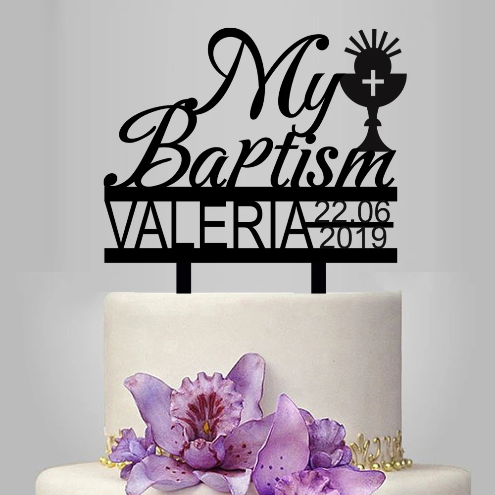 1 Piece Customized Name Date Personalized My Baptism Acrylic Cake Topper For Kids Baptism Party Cake Decoration YC077
1 Piece Customized Name Date Personalized My Baptism Acrylic Cake Topper For Kids Baptism Party Cake Decoration YC077