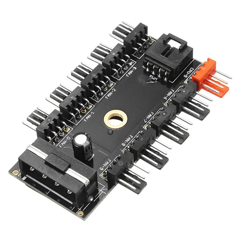 12V 10 Way 4pin Fan Hub Speed Controller Regulator For Computer Case With PWM Connection Cable CPU Fan Dedicated Interface PWM
12V 10 Way 4pin Fan Hub Speed Controller Regulator For Computer Case With PWM Connection Cable CPU Fan Dedicated Interface PWM
