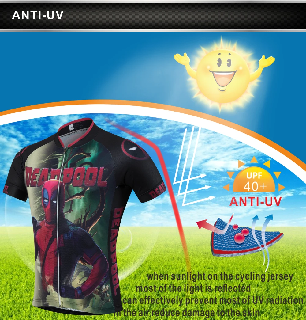 deadpool cycling jersey