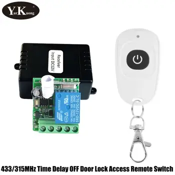 Door Access Door Lock RF Switch 12V DC 10A Time Delay OFF 5s 10s 15s Access Control System Door Bell Wireless Remote Switch 433
Door Access Door Lock RF Switch 12V DC 10A Time Delay OFF 5s 10s 15s Access Control System Door Bell Wireless Remote Switch 433