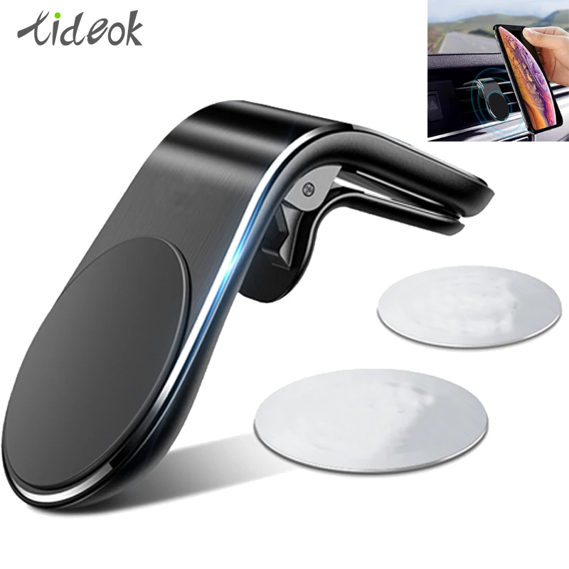 Tideok Magnetic Car Phone Holder L Shape Air Vent Mount Stand in Car GPS Mobile Phone Holder For iPhone X Huawei Xiaomi
Tideok Magnetic Car Phone Holder L Shape Air Vent Mount Stand in Car GPS Mobile Phone Holder For iPhone X Huawei Xiaomi