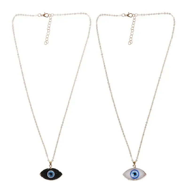 Blue Evil Eye Druzy Stone Pendant Necklace Natural Quartz Geode Crystal Jewelry Pendant Necklace
Blue Evil Eye Druzy Stone Pendant Necklace Natural Quartz Geode Crystal Jewelry Pendant Necklace