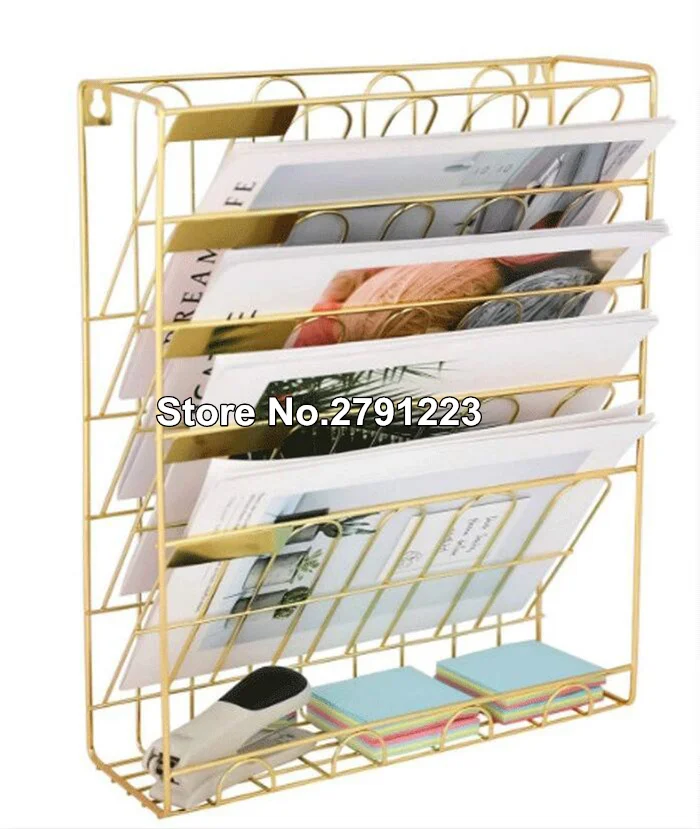 European Simple Gold Iron Bookshelf Desktop Books Magazine Storage Rack creative storage rack folder rack
European Simple Gold Iron Bookshelf Desktop Books Magazine Storage Rack creative storage rack folder rack