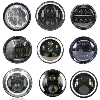 Motorcycle Black/Chrome Halo Angel Eye DRL Led Headlamp Softail Slim Fat Boy 7" Inch H4 LED Headlight
Motorcycle Black/Chrome Halo Angel Eye DRL Led Headlamp Softail Slim Fat Boy 7" Inch H4 LED Headlight