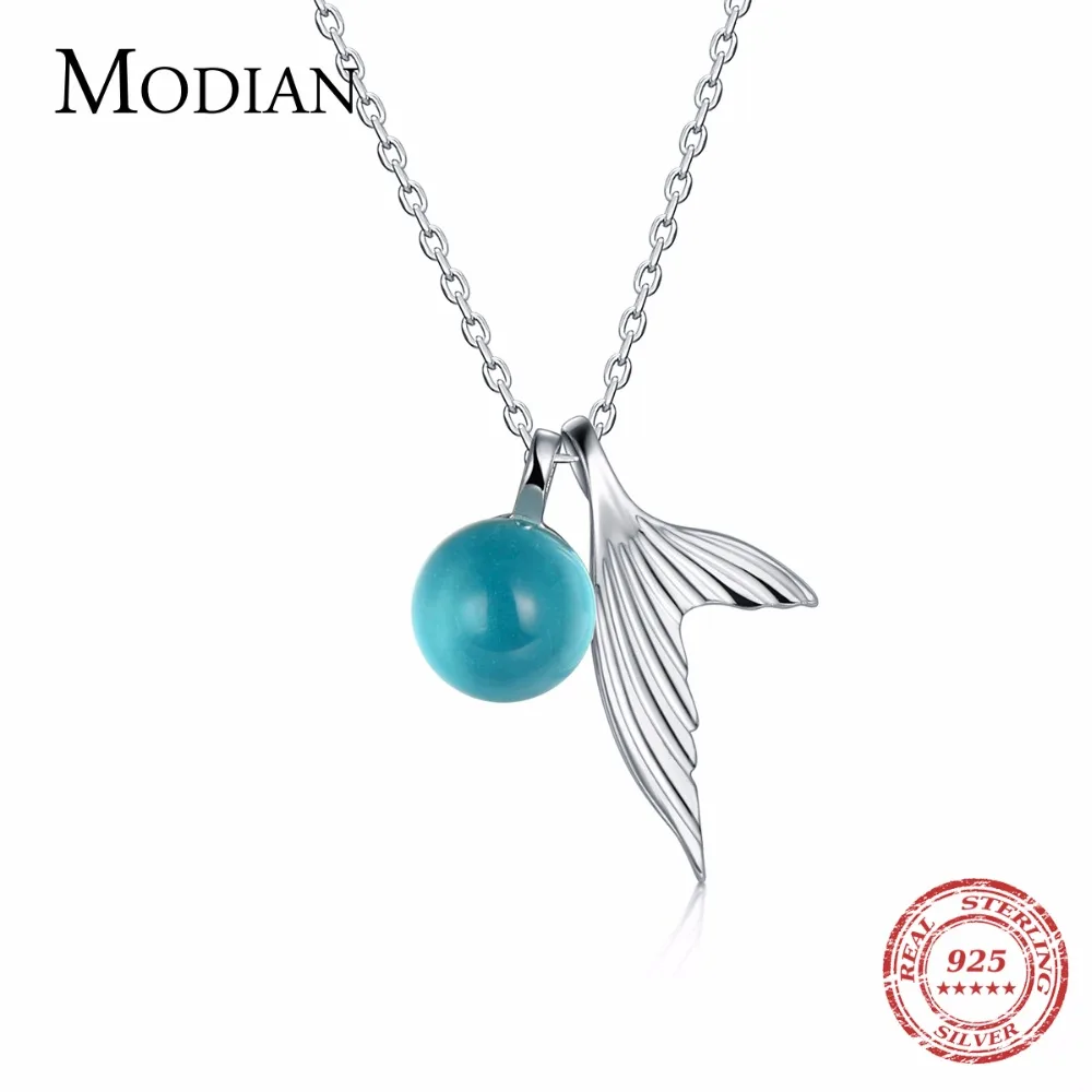 MODIAN Hot Sale 925 Sterling Silver Necklace Pendants Jewelry For Women With Chain Luxurious Mermai Crystal Stone Accessories
MODIAN Hot Sale 925 Sterling Silver Necklace Pendants Jewelry For Women With Chain Luxurious Mermai Crystal Stone Accessories