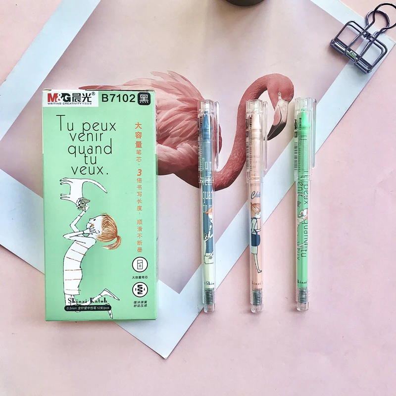 Gel-Ink gel pen 0.5mm black ink High capacity plastic cheri series cute stationery kawaii school supplies 3patterns 3pcs/lot
Gel-Ink gel pen 0.5mm black ink High capacity plastic cheri series cute stationery kawaii school supplies 3patterns 3pcs/lot