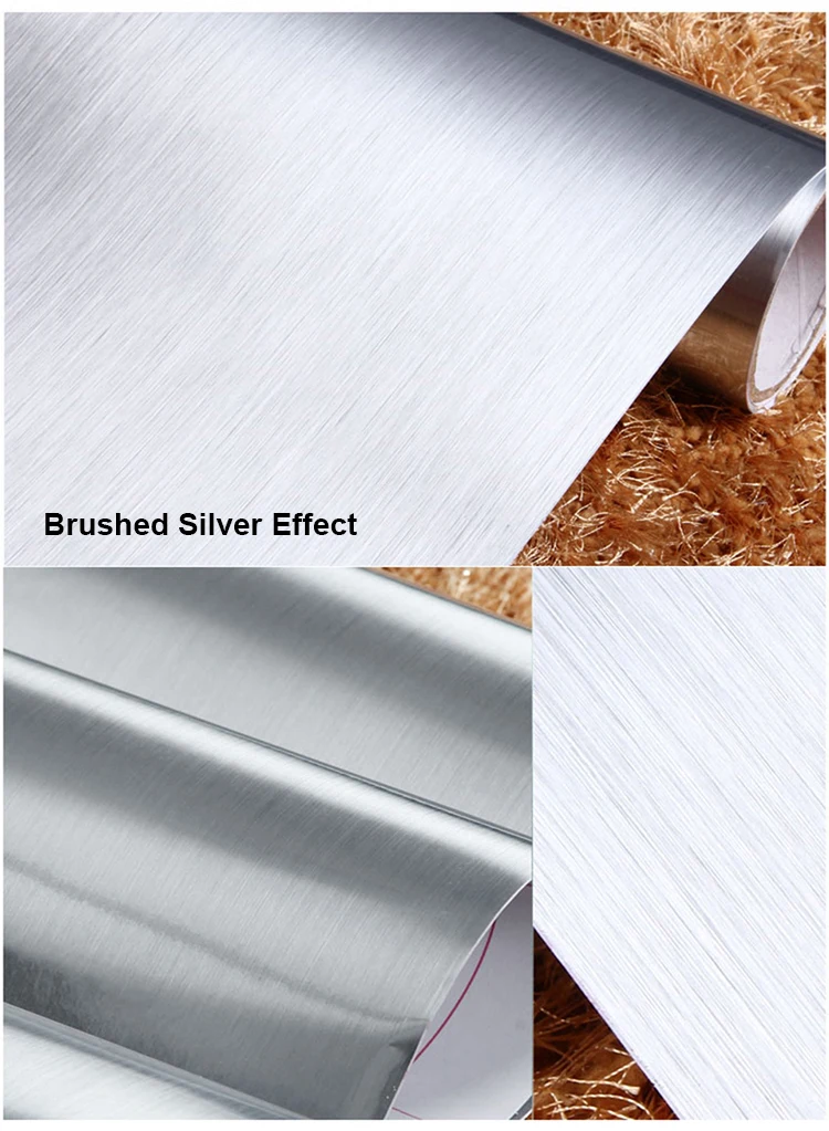 Description Picture 5 of itemNew Mirror Effect Decorative Film Furniture Refrigerator Stickers PVC Self Adhesive Wall Sticker Bathroom Home Decor DIY Decal