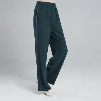 Chinese Women Solid Color Straight Pant Cotton Linen Casual Mid Waist Pants Elastic Waist Losse Pleated Full Length Trousers
Chinese Women Solid Color Straight Pant Cotton Linen Casual Mid Waist Pants Elastic Waist Losse Pleated Full Length Trousers