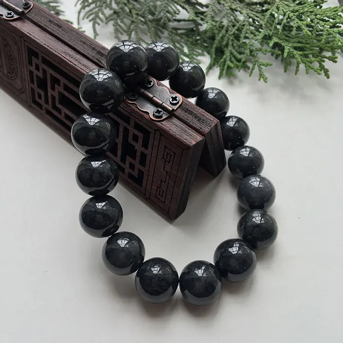 Jade Pearl Chain Hand Straight Black Chicken Card 13mm Black Evil Men and Women's Natural Myanmar A Bracelet eb2948#
Jade Pearl Chain Hand Straight Black Chicken Card 13mm Black Evil Men and Women's Natural Myanmar A Bracelet eb2948#