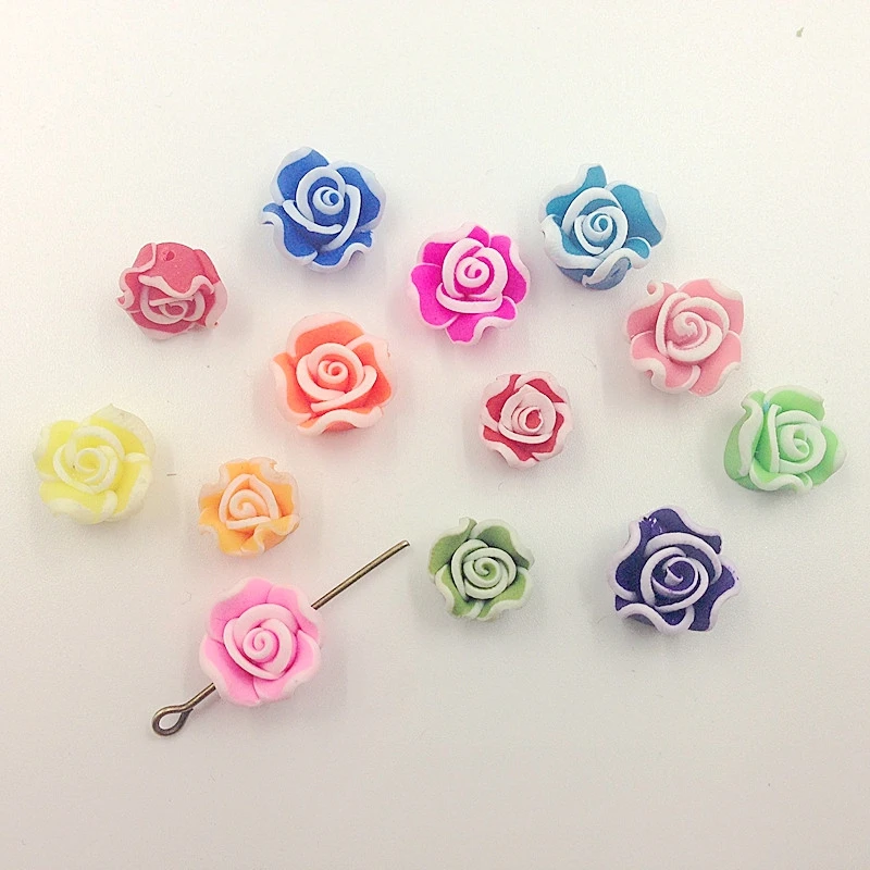10-12MM 100Pcs White Side Flower Colors Mandmade Clay Bead Loose Beads Jewelry Findings
10-12MM 100Pcs White Side Flower Colors Mandmade Clay Bead Loose Beads Jewelry Findings